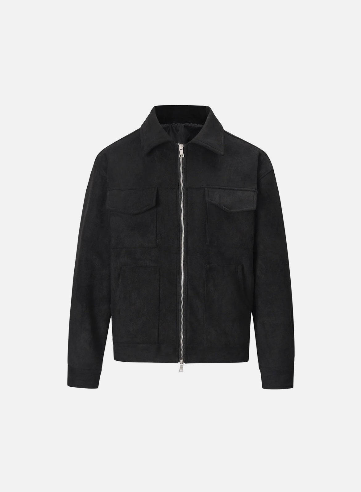 Spring Autumn New Fashion Men's American High Street Solid Color Chamois Multi 