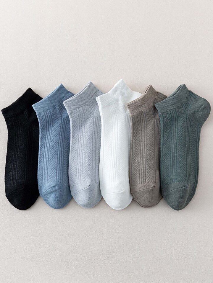 Men Solid Ankle Socks