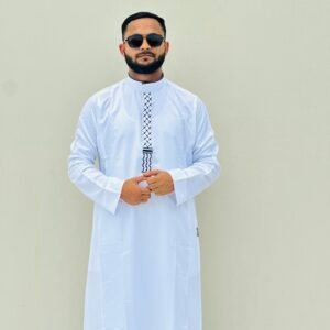Palestinian Inspired Saudi Jubba - Embroidered